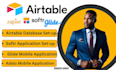 setup airtable zapier integration, airtable automation, softr, adalo, glide