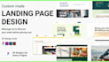 professional creative and modern landing page design UI UX