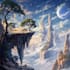 draw fantasy background and landscape