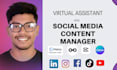 be your virtual assistant and social media management manager