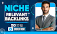 manual SEO backlinks with industry focused content