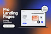 design a professional landing page that converts