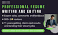 professionally write your resume, CV, linkedin and cover letter