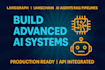 build langgraph langchain ai workflows, advanced agents and rag pipeline
