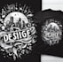 make hand drawn t shirt dance studio logo