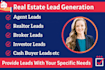 find USA real estate leads for investors,agents and realtors