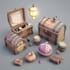 draw delightful 2d game icons props assets and objects