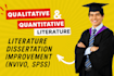 do any articles, literature, qualitative, and quantitative research analysis