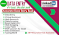 do data entry, excel data entry, copy paste, web scraping, web research