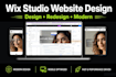 create wix website design,redesign wix website