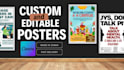 design a professionally crafted poster in canva