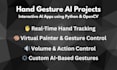 build hand tracking and gesture action apps in python