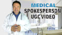 create a medical spokesperson ugc video in lab coat