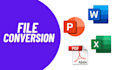 do files conversion, data entry, typing, PDF to excel, word to excel etc