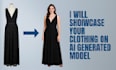 showcase your clothing on ai generated incluencer  model