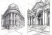 draw architectural sketches exterior