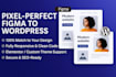 convert your figma design to responsive wordpress site