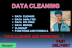 clean, format, split excel data