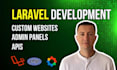 create laravel website with admin panel, API develop, PHP site
