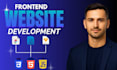 do frontend web development in HTML CSS javascript