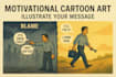 meaningful cartoon art for social media