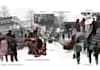 do architectural collages, illustrations and photoshop rendering