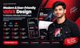 design modern UI UX for website, landing page and web app
