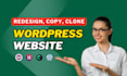 redesign website, copy clone wordpress website, woocommerce store