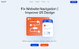 fix shopify website navigation, improve UX, clean up layout, website UX fix