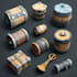 draw props and objects, items for your games, 2d art raster