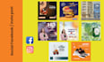design custom fb, insta, feed grid posts, puzzle and story