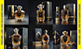 create luxury cosmetic, logo and perfume packaging with custom label