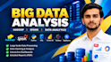 data analysis, big data analysis and data visualization