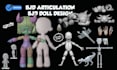 3d articulated model, 3d bjd model, bjd toy design, 3d flexi model, 3d bjd doll