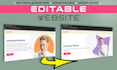 build editable website html css js responsive updateable