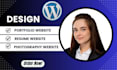 build portfolio website, resume website, photography website