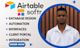 airtable database softr web apps automation interface
