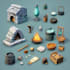 draw delightful 2d game icons props assets and objects