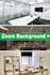 design professional zoom virtual background, and custom logo