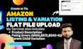 fix or create amazon product listing or parent child variation listing