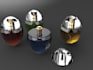 design modern glass bottle and high perfume packaging design