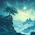 create stunning fantasy landscape, background illustration