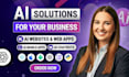do ai mobile app development, ai web application, ai custom chatbot development