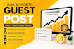 publish general guest posts with SEO backlinks