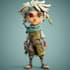 design 3d style cartoon character
