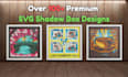give you over 100 3d shadow box svg bundle, 100 layered paper cut files