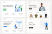 create responsive front end website using HTML, CSS, and javascript