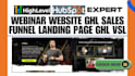 automate gohighlevel hubspot webinar website ghl sales funnel workflow ghl vsl