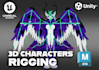 teach you how to rig a 3d character for ue and unity in maya