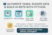 build ai bots, automation tools, scrapers, and openai gpt chatbots using python